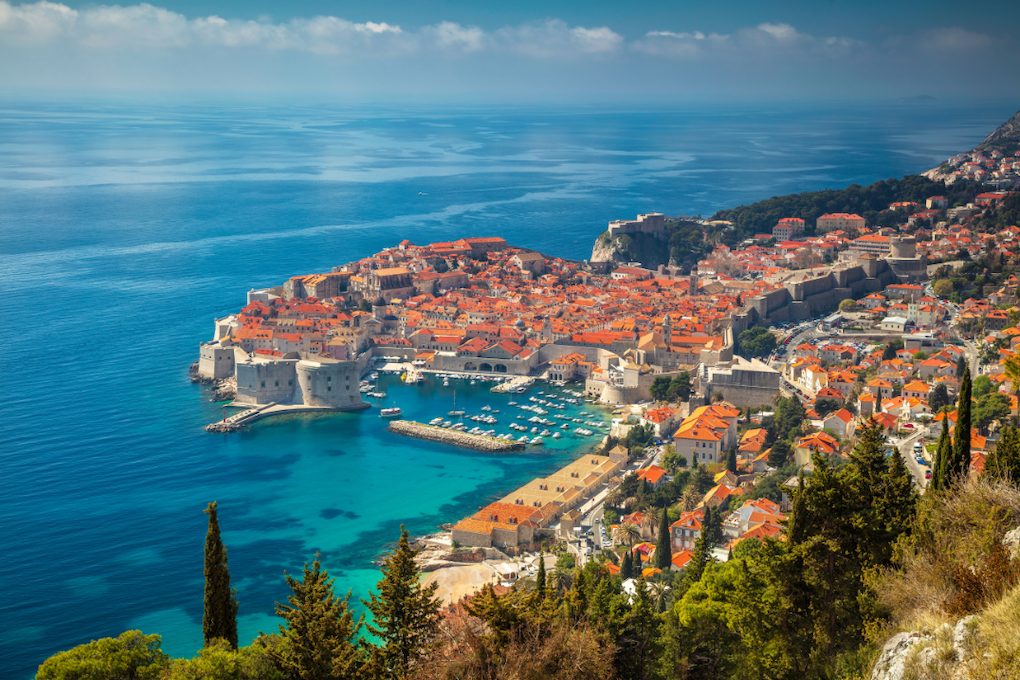 dubrovnik vue ville mer