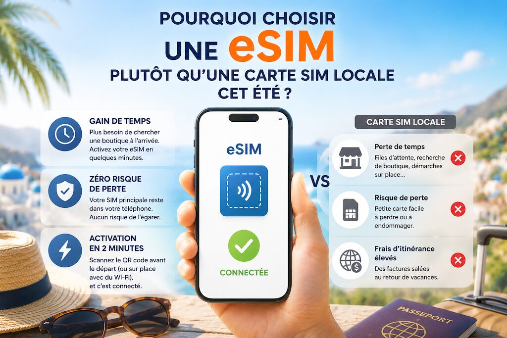 comparatif esim voyage vs sim normal