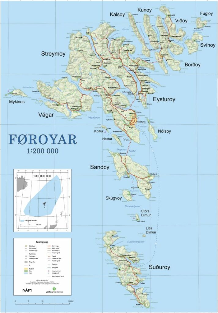 carte iles feroe