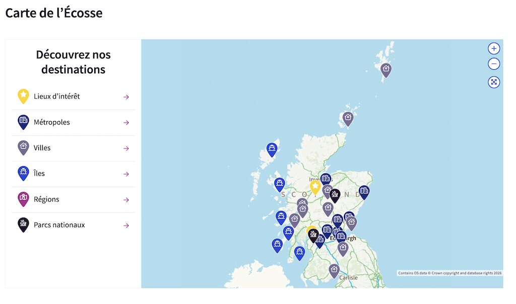 carte ecosse