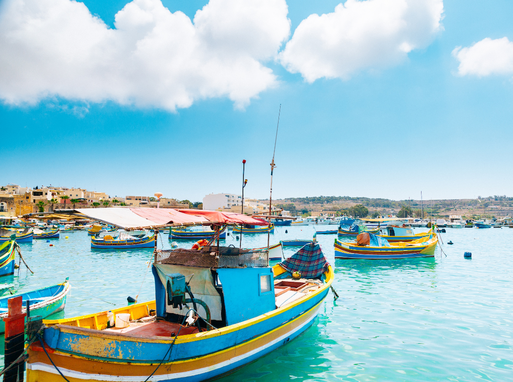 marsaxlokk malte portuaire
